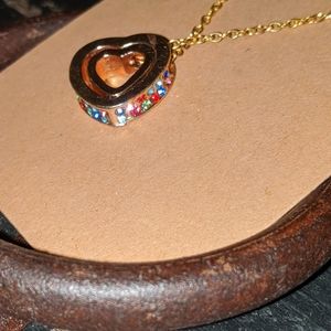 2 for $15 *Colorful heart pendant necklace